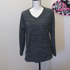 St Johns Bay grey fleece pullover comfy sweatshirt